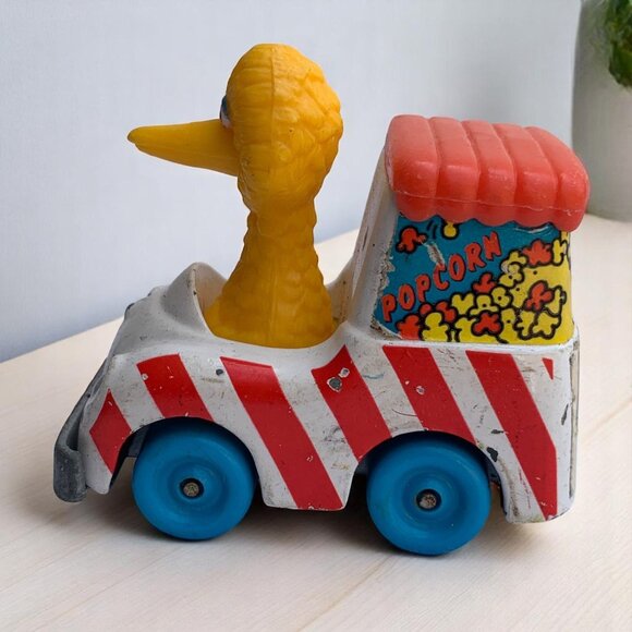 Vintage 1983 Playskool Big Bird Popcorn Van Toy Sesame Street Childrens TV - Picture 1 of 8